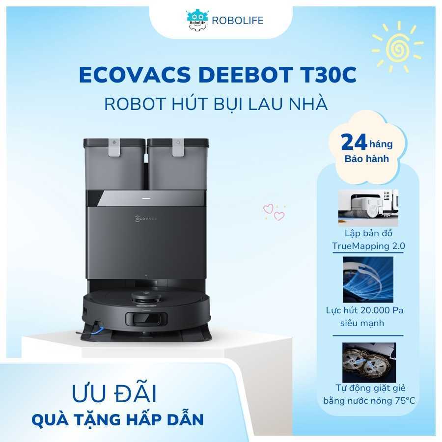 Robot Hút Bụi Lau Nhà Thông Minh Ecovacs T30C