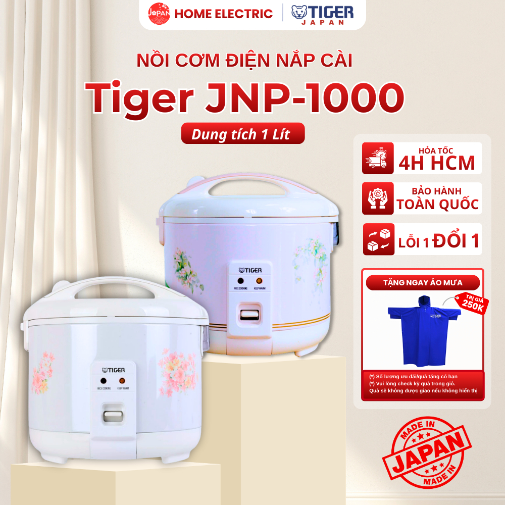 Nồi Cơm Điện Tiger JNP-1000, Dung tích 1 Lít