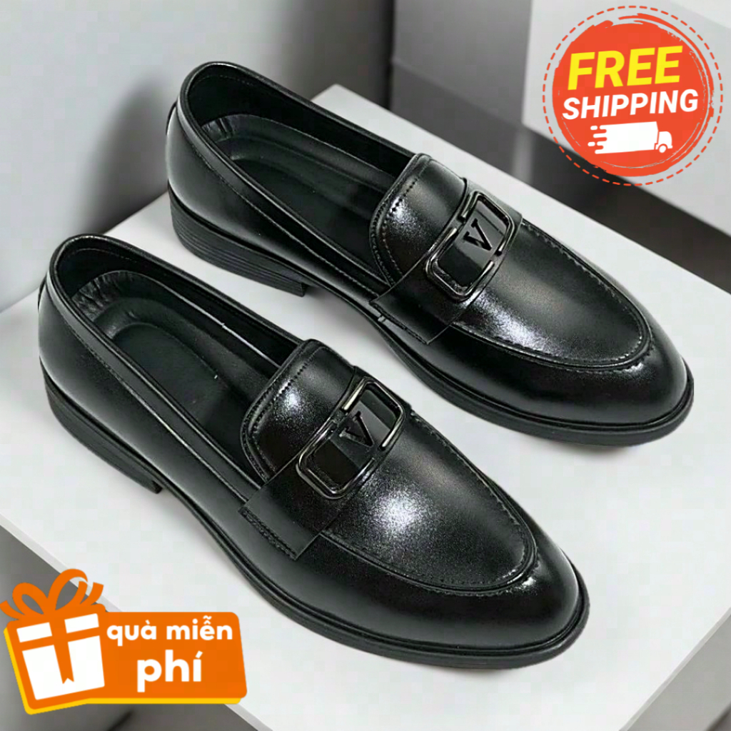 Giày Lười Da Nam Đế Cao 4cm Lịch Thiệp Sang Trọng Quý Phái Phù Hợp Cho Đi Chơi Và Đi Làm T12 Bảo Hành 1 năm