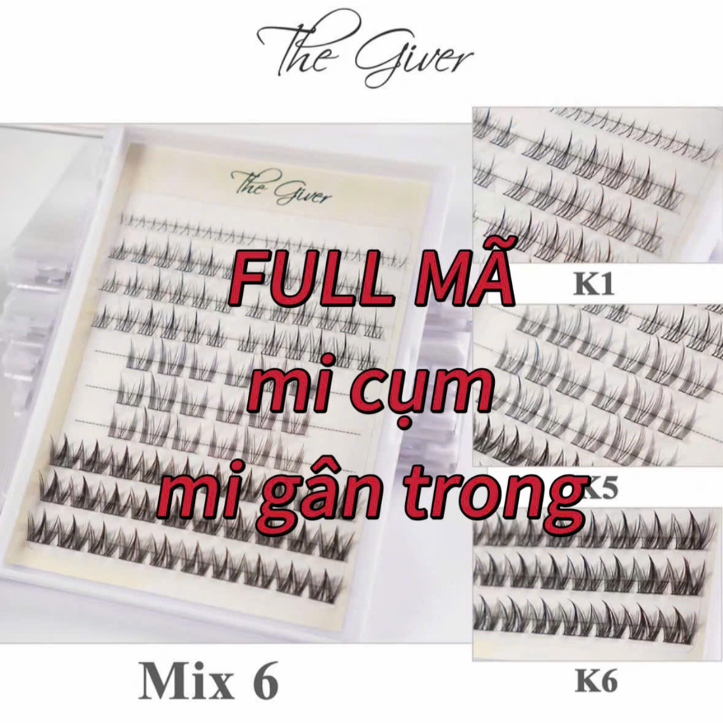 MI CỤM THE GIVER & MI GÂN TRONG FULL MÃ – Mi Giả Tách Sợi Tự Nhiên hot trend - Mi Cong Lash Shop