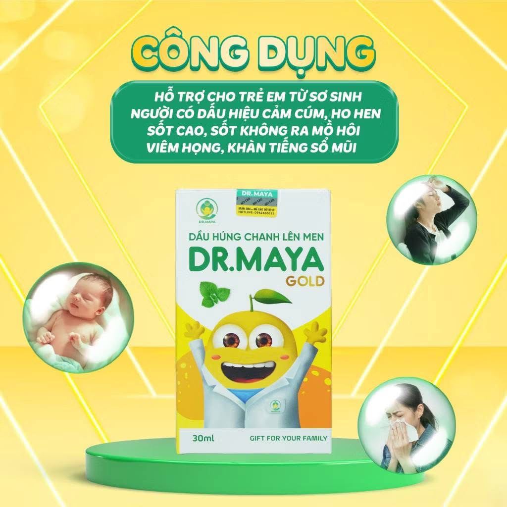 Tinh Dầu Húng Chanh Minion Dr.Maya Gold - Dầu Húng Chanh Lên Men Drmaya