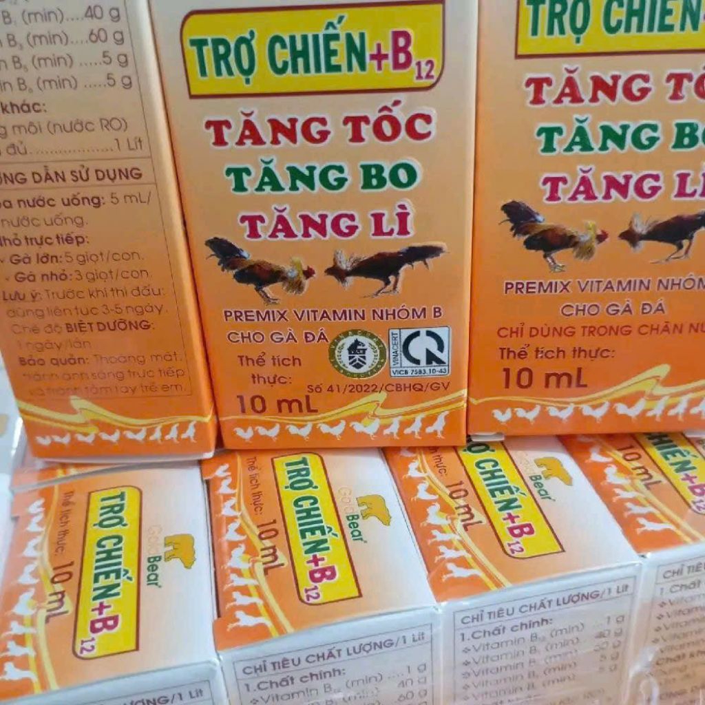 Trợ chiến B12 tăng tốc, tăng bo, tăng lì cho gà đá
