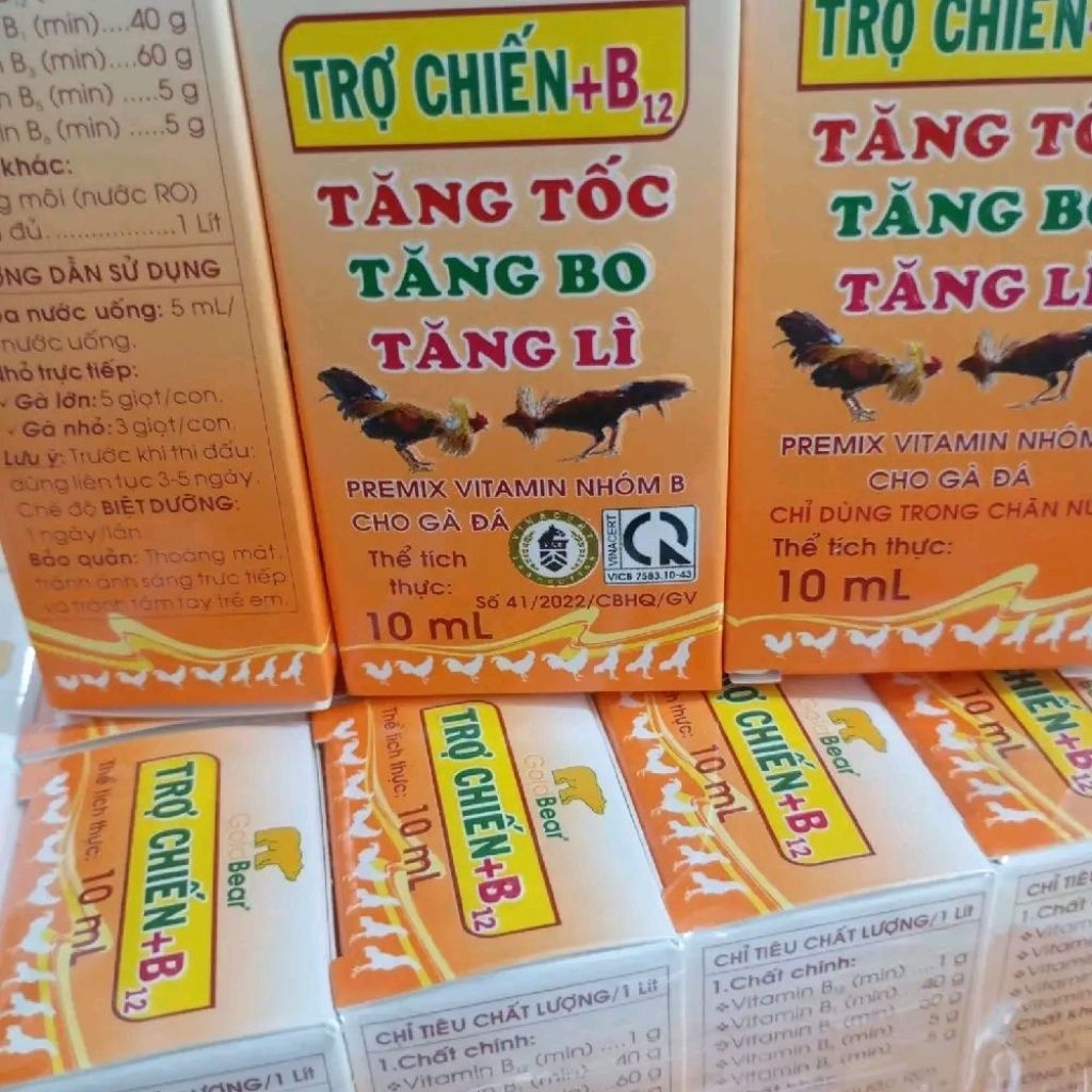 Trợ chiến B12 tăng tốc, tăng bo, tăng lì cho gà đá