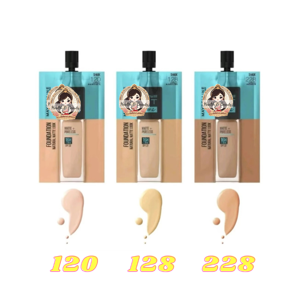 [1 gói 5ml] Kem nền che khuyết điểm MBL FM Matte Poreless Foundation lì, mịn da, kiềm dầu