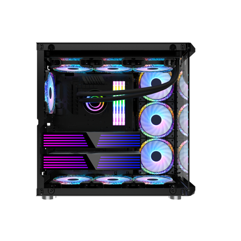 Case máy tính MIK-LV07 Mầu Đen chuyên lắp Main ATX , E-ATX ,Supermicro , X99 Huananzhi F8D Plus , X299 Full | BigBuy360 - bigbuy360.vn