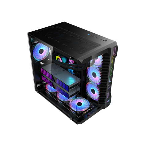 Case máy tính MIK-LV07 Mầu Đen chuyên lắp Main ATX , E-ATX ,Supermicro , X99 Huananzhi F8D Plus , X299 Full | BigBuy360 - bigbuy360.vn