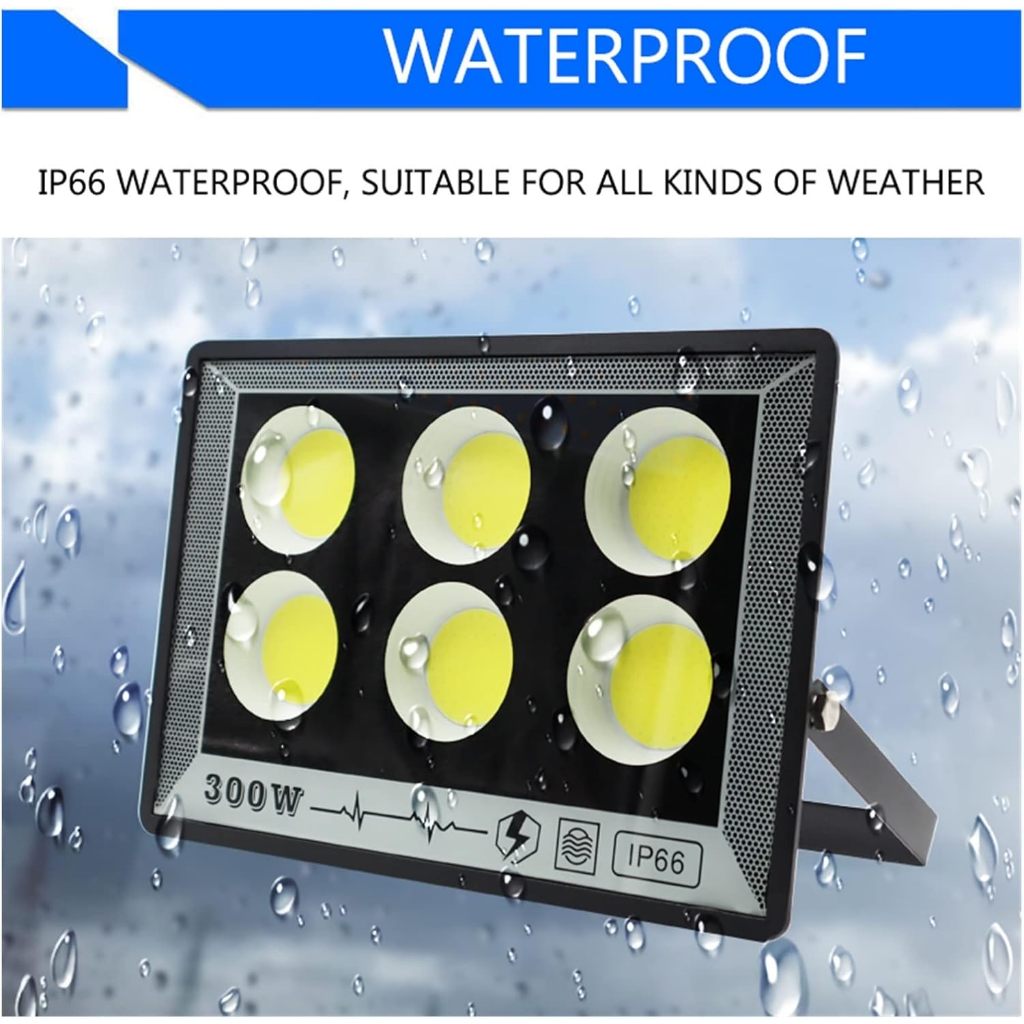 Đèn Pha LED 6 Mắt COB 300W Cao Cấp – Chống Nước IP66