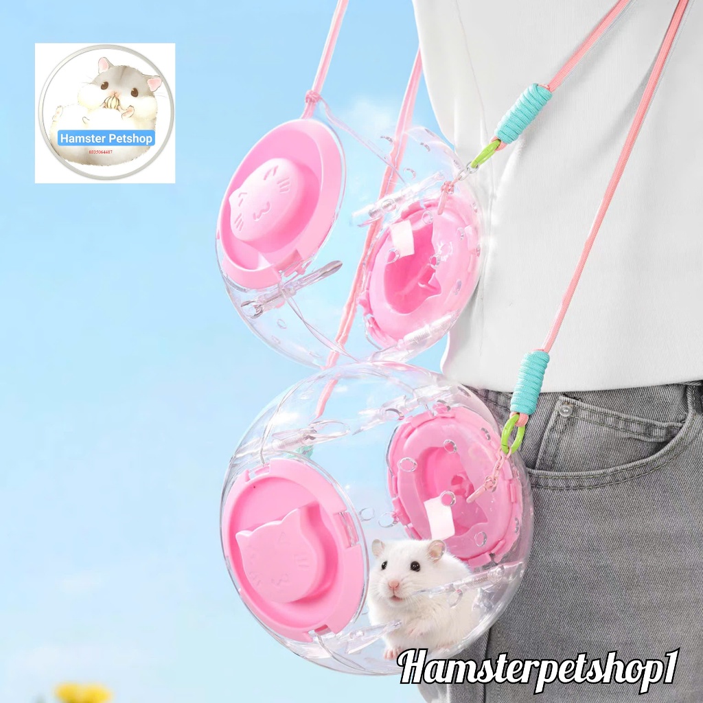 Bóng chạy mica cho hamster – Đồ chơi vận động an toàn, êm, nhiều màu |Hamster Petshop1