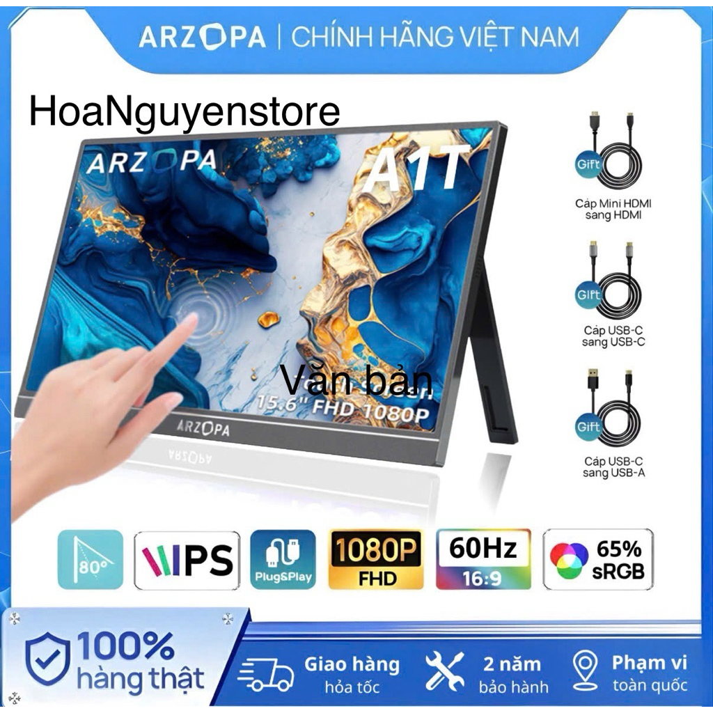ARZOPA A1T 15.6" fhd 60hz CẢM ỨNG GƯƠNG ( chính hãng BH 2 năm )