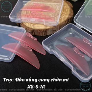 Trục uốn mi ,Trục Nâng Cung Chân Mi Trục Đào Trục Táo  Size XS-S-M 1 set 2 cặp Trục silicon cao cấp siêu co giãn tự định