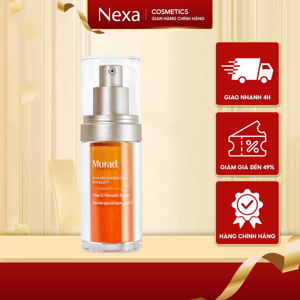 Tinh Chất Vitamin C Giúp Trắng Sáng Da Murad Vita-C Glycolic Brightening Serum 5-30ml