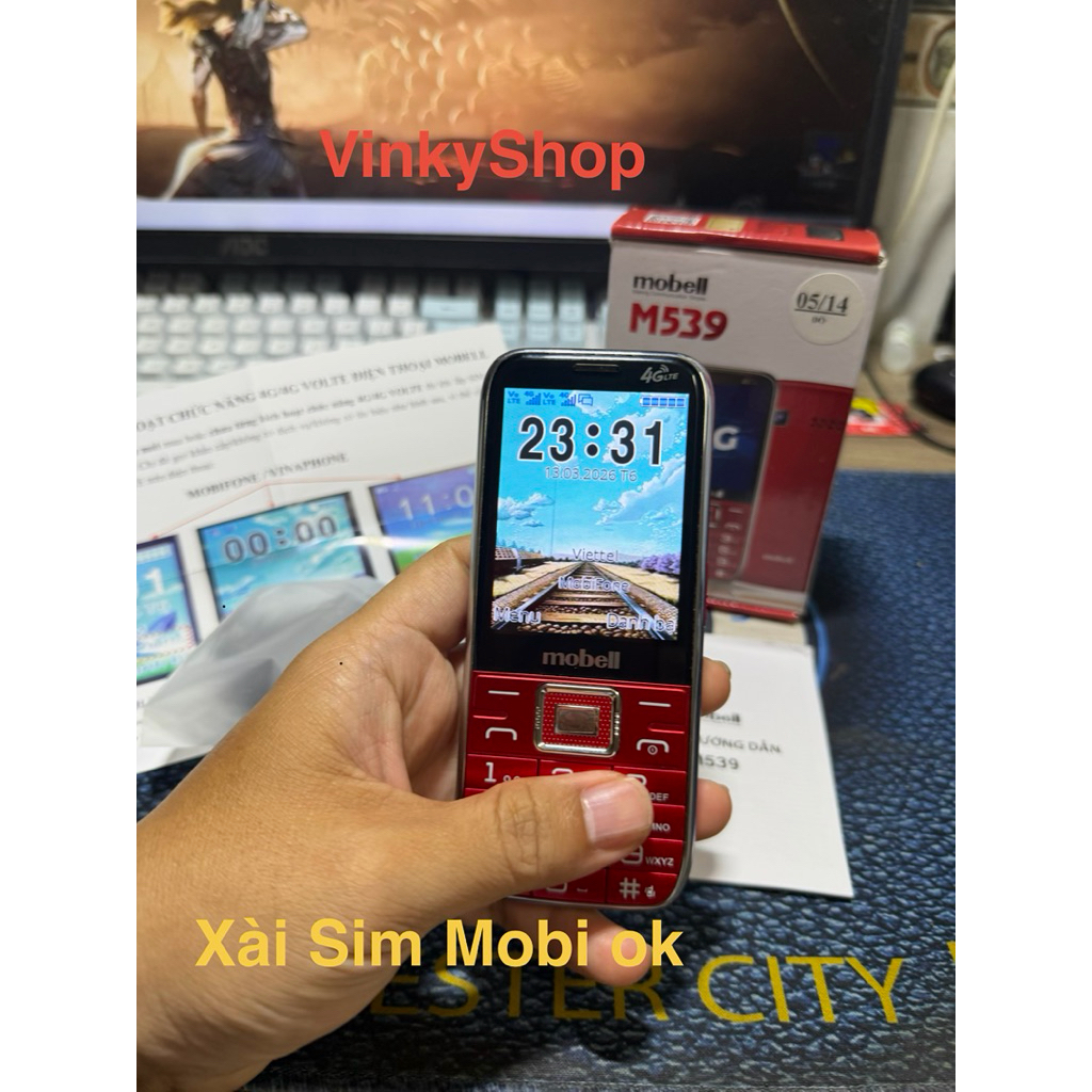 Thanh lý Điện Thoại 4G Mobell M539 4G còn bảo hành hãng Fullbox đầy đủ phụ kiện