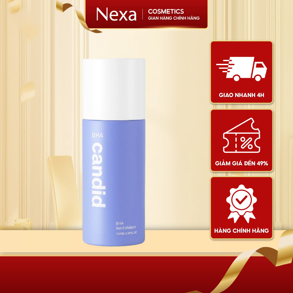 Hoạt Chất BHA Tẩy Tế Bào Chết & Thông Thoáng Lỗ Chân Lông - Candid BHA Gel Exfoliant 100ml