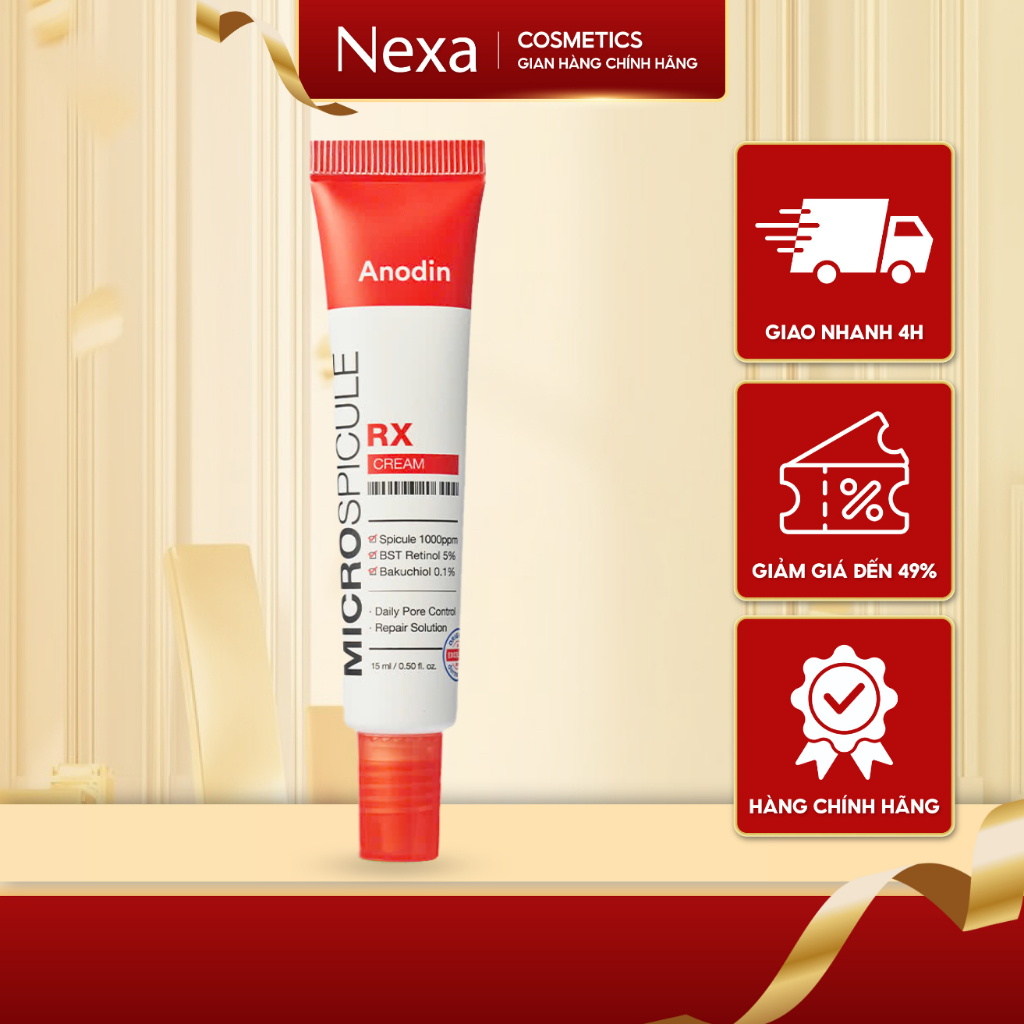 Kem Retinol vi gai RX Micro Spicule Anodin 15ml
