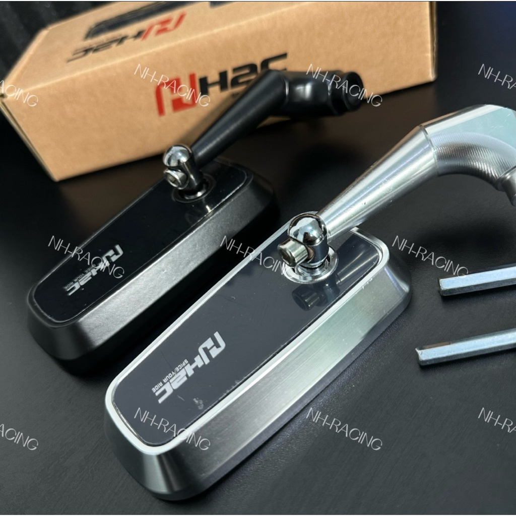 [H2C Loại 1] Gương H2C Vuông Chân Ngắn Full CNC, Kính Chống Chói- Sản Phẩm Chất Lượng, Gương H2C Châ