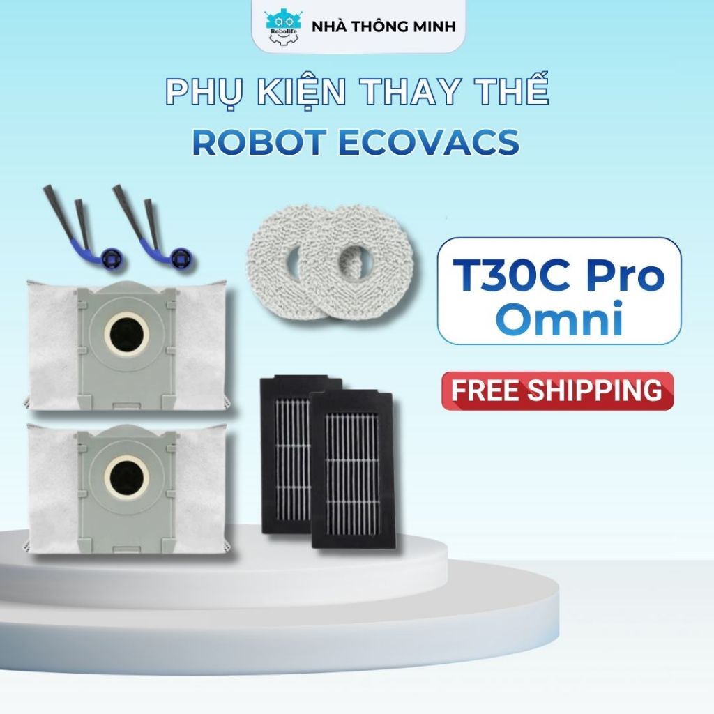 Phụ kiện thay thế cho robot Ecovacs T30C Pro Omni