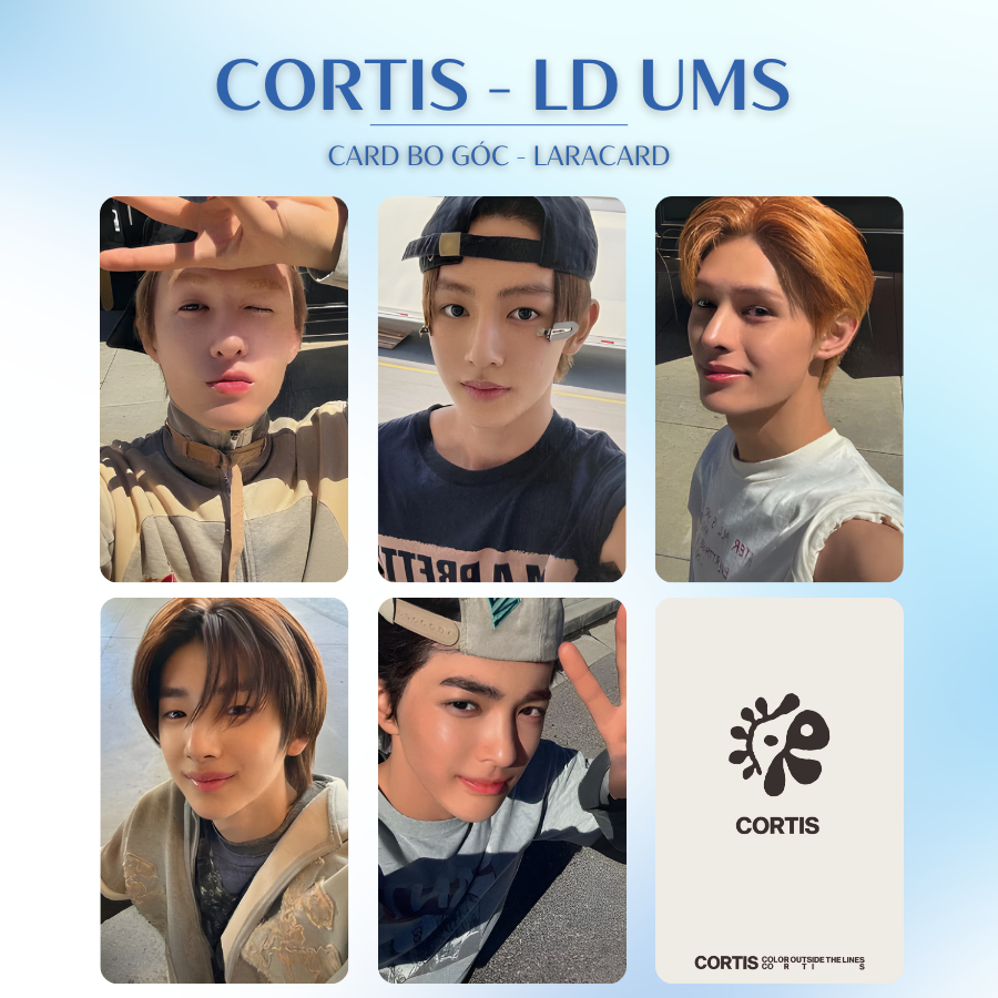 [UNOFF] Card bo góc CORTIS LD UMS - Card Bo Góc Unofficial - Cán nhám 2 mặt