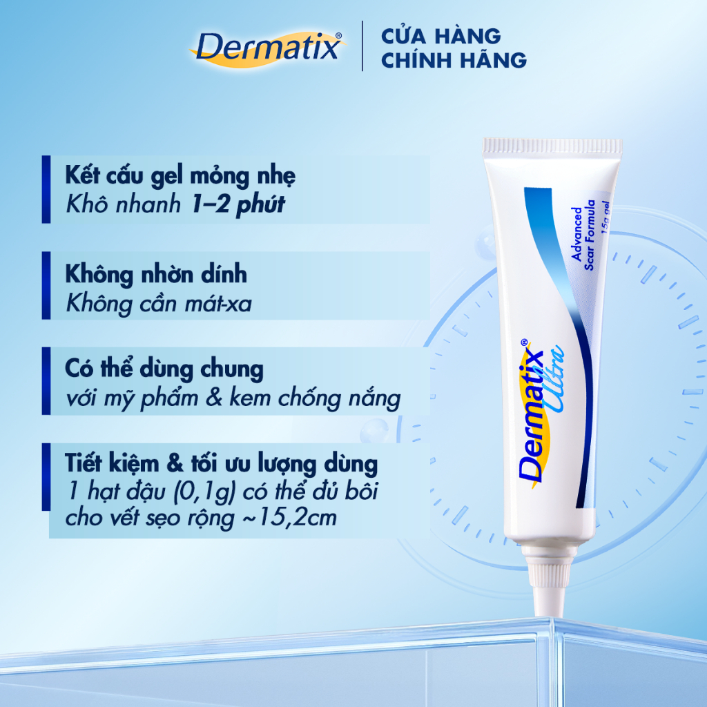 [Chỉ 15.6] Gel mờ sẹo Dermatix Ultra 15g làm phẳng mềm sẹo lồi, sẹo thâm, sẹo sau phẫu thuật | BigBuy360 - bigbuy360.vn