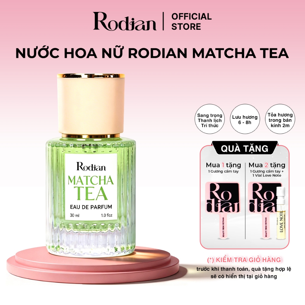 Nước Hoa Nữ Rodian Matcha Tea Chính Hãng Sang trọng, Thanh lịch, Trí thức