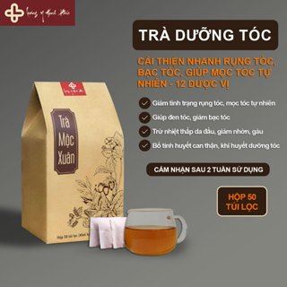 Trà Dưỡng Tóc Mộc Xuân (Rụng tóc, bạc sớm) - Giúp bổ tinh huyết can thận giúp mọc Tóc, giảm rụng