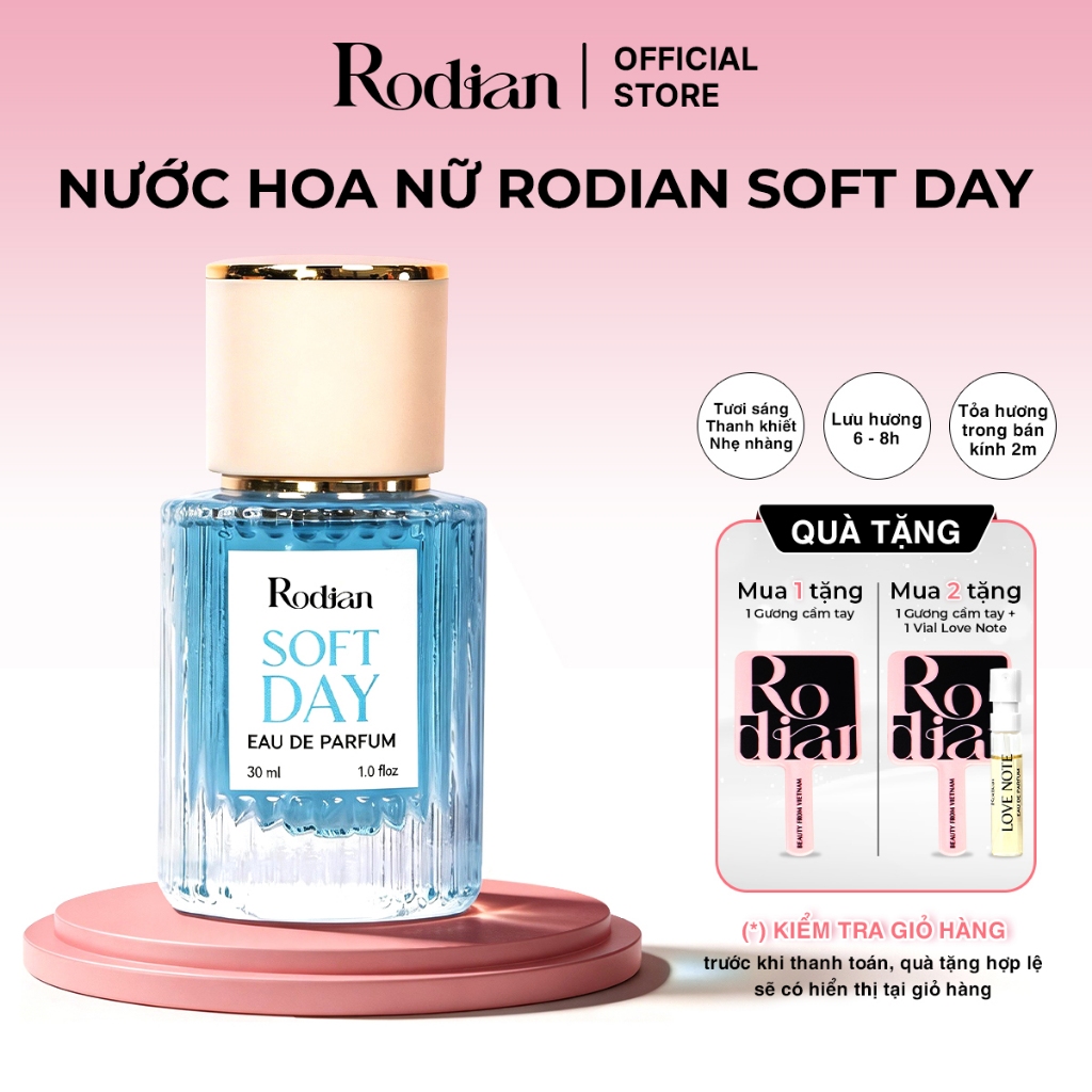 Nước Hoa Nữ  Rodian Soft Day Chính Hãng Nhẹ Nhàng, Tươi Sáng , Thanh Khiết