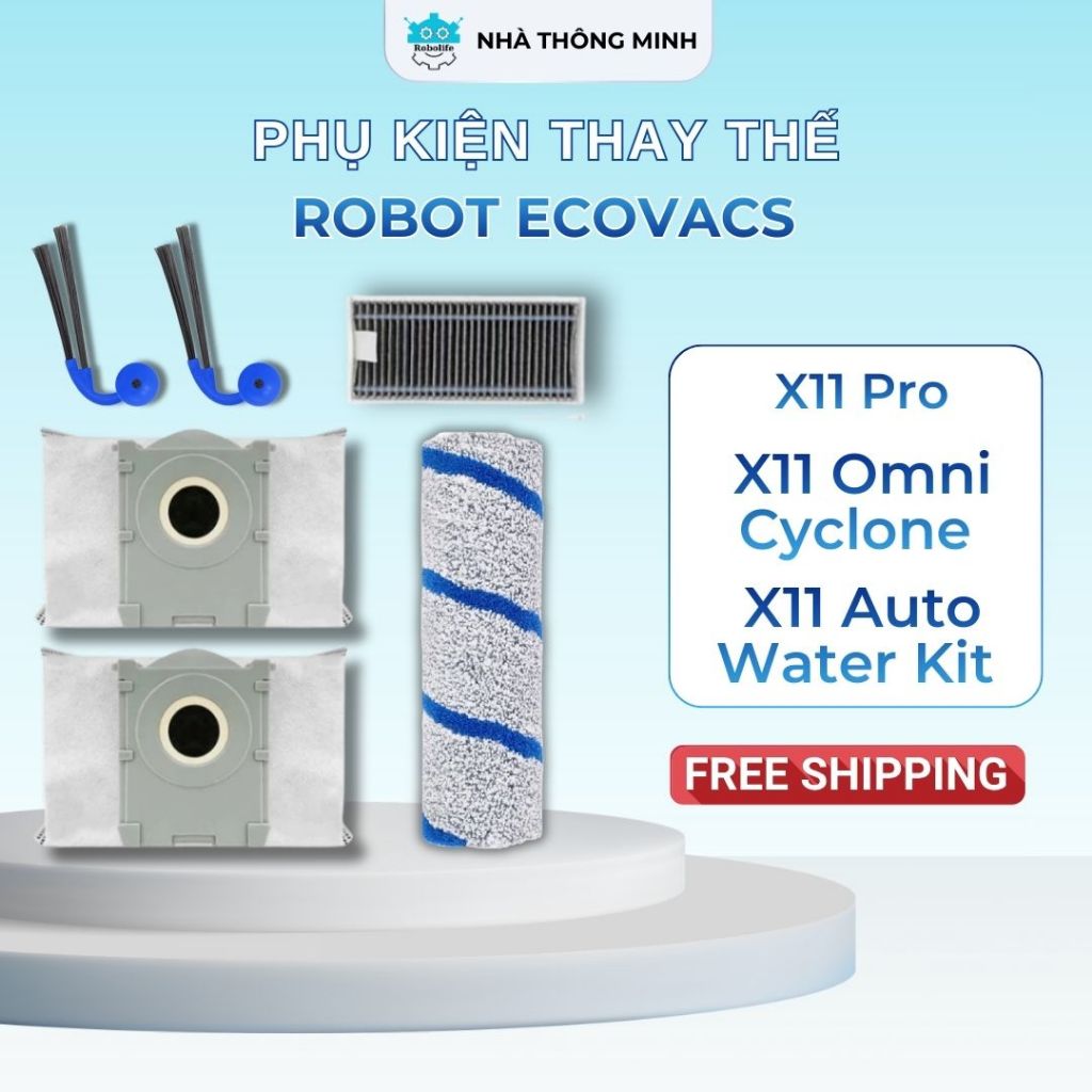 Phụ kiện thay thế cho robot Ecovacs Deebot X11 Omni Cyclone/ x11 Pro/ X11 Auto water kit