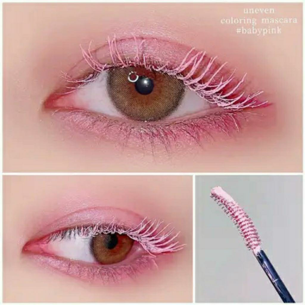 mascara hồng phấn baby Nhật Uneven color
