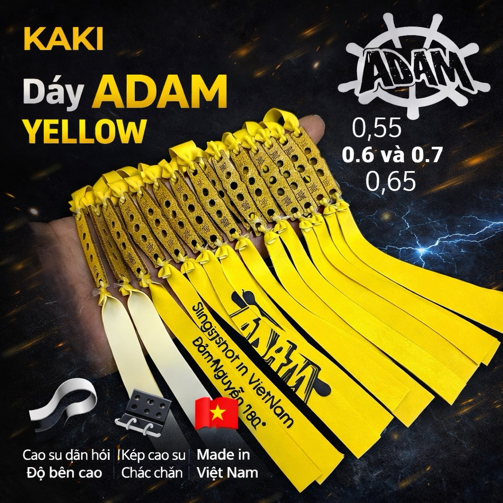 Dây Cao Su Adam Vàng