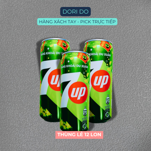 THÙNG LẺ 12 LON 7UP