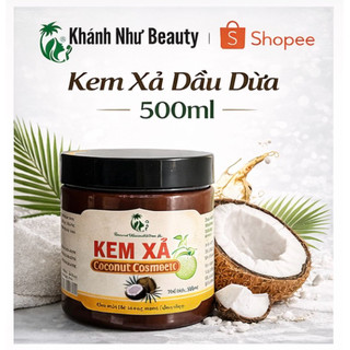 500ml Kem Xả Dầu dừa Coconut Cosmetic Bến Tre,kem xả phục hồi tóc suôn mượt