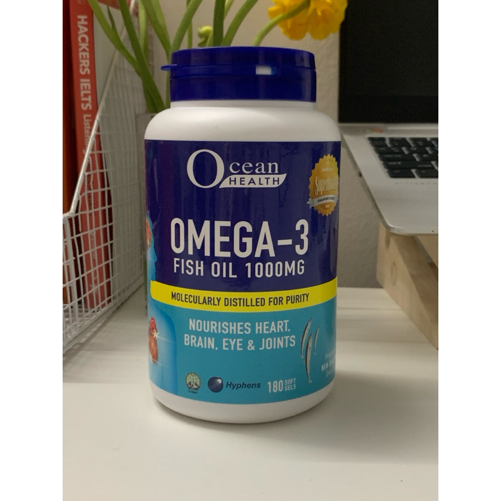 Ocean OMEGA-3 Fish oil 1000 mg (Lọ 180 viên) Hyphens