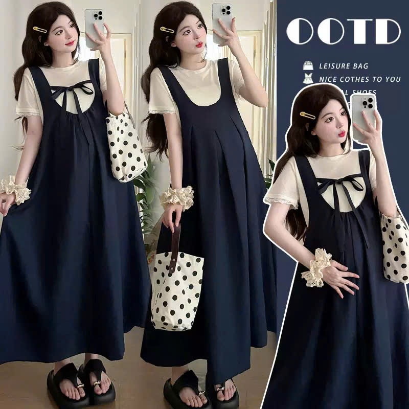 MAMA DRESS YẾM BẦU MẶC 2 KIỂU đẹp thiết kế mới hiện đại YẾM Ko KÈM ÁO dễ phối nhiều loại áo Y1