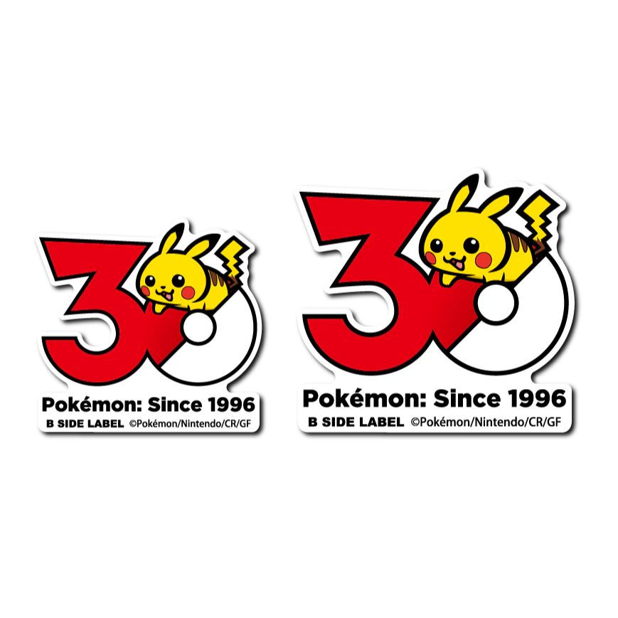 [Direct from Japan] B - SIDE LABEL Pokemon Sticker Pokémon 30th Anniversary Japan NEW