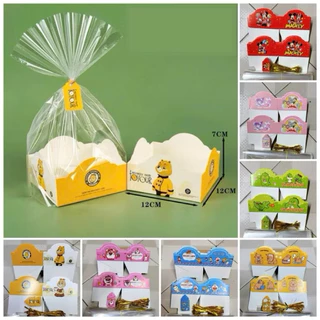 Sỉ 20,50,100 túi gấu đựng bánh kẹo giáng sinh(combo túi +tag)
