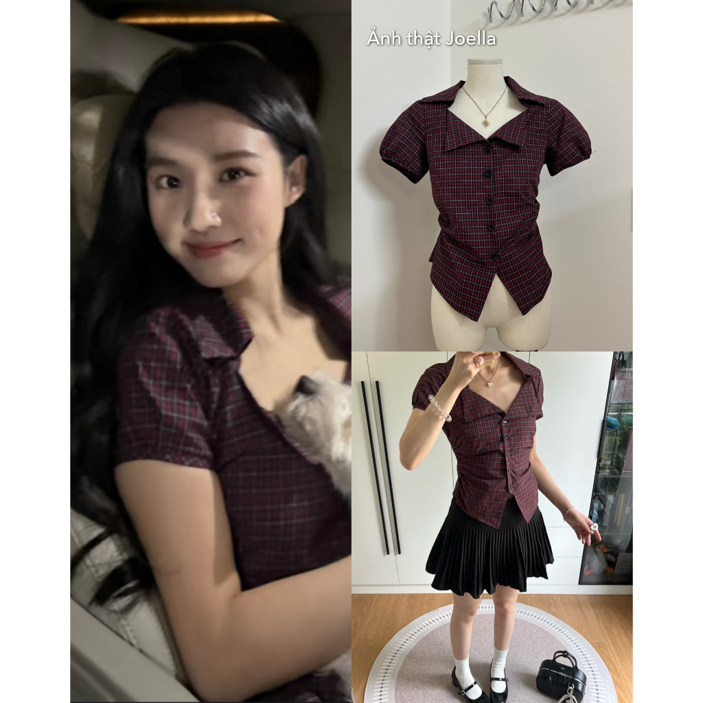 🌼 𝐉𝐨𝐞𝐥𝐥𝐚: ✨ Verra Plaid Shirt – Made by Joella ✨ Cheapmoment with #LưDụcHiểu