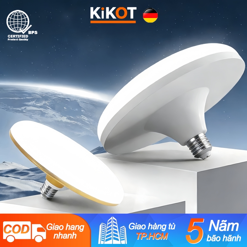 KIKOT Bán chạy Bóng Đèn Led E27 Đèn Led 120W Siêu Sáng 220V  Đèn Led UFO Đèn Trong Nhà Trắng Đèn Nhà