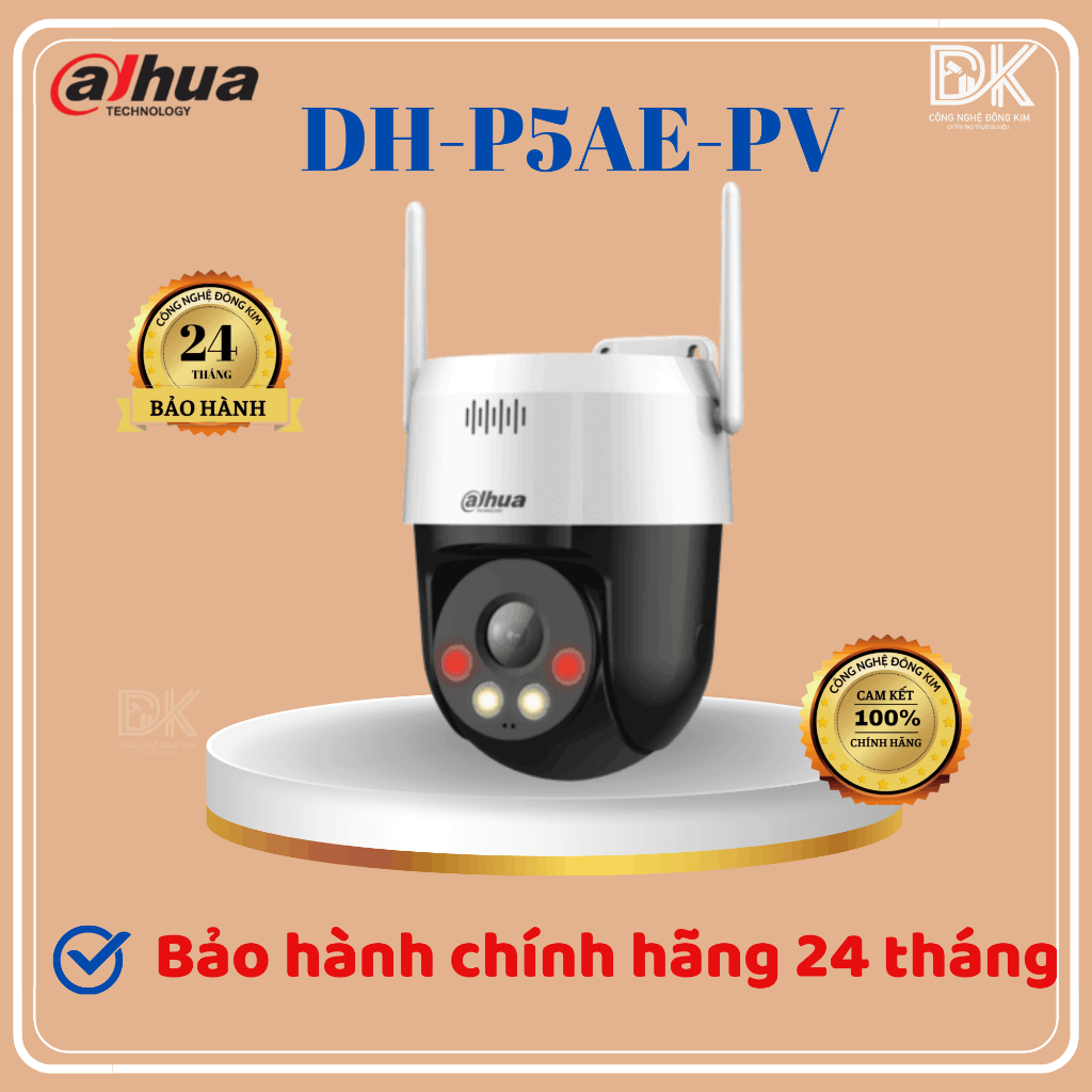 Camera IP PT Wifi 5MP DAHUA DH-P5AE-PV quay quét ngoài trời