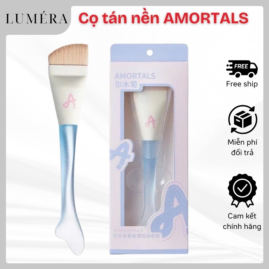 Cọ Tán Nền Amortals Tiên Cá, Khay Dàn Nền, Set Cọ Kèm Mút Tán Kem Nền Mịn Màng Không Vệt Phù Hợp Mọi