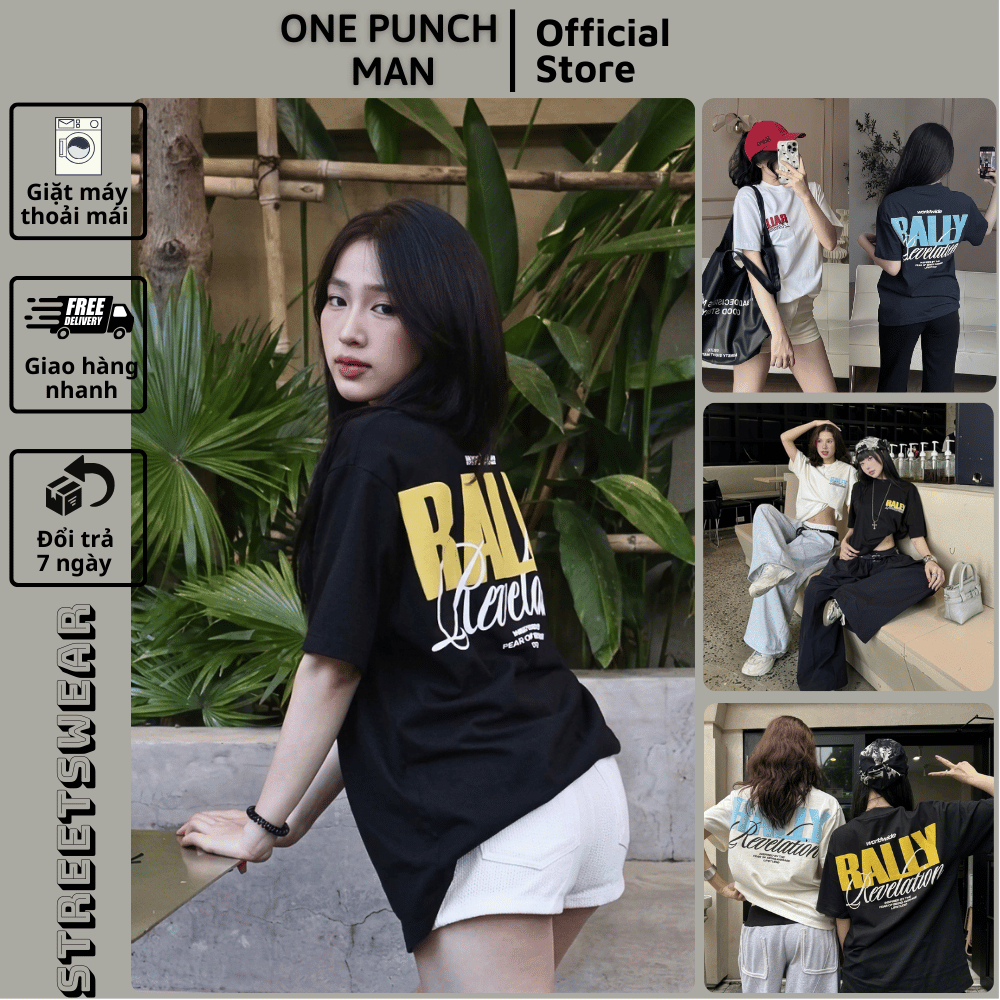 Áo thun tay lỡ RALLY REVELATION unisex form rộng - Áo phông OPM co giãn 4…