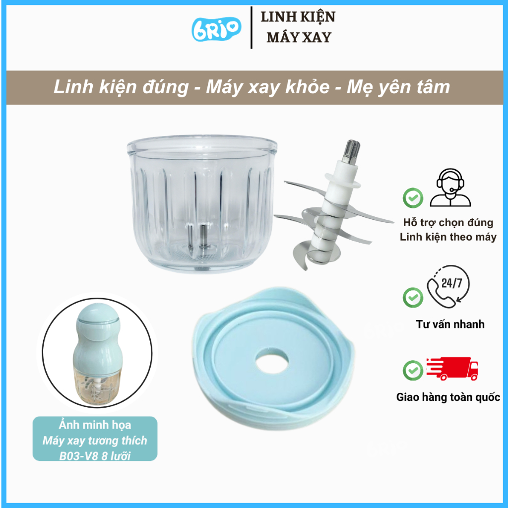 Linh kiện thay thế tương thích với máy xay 300ml, model  B03V8