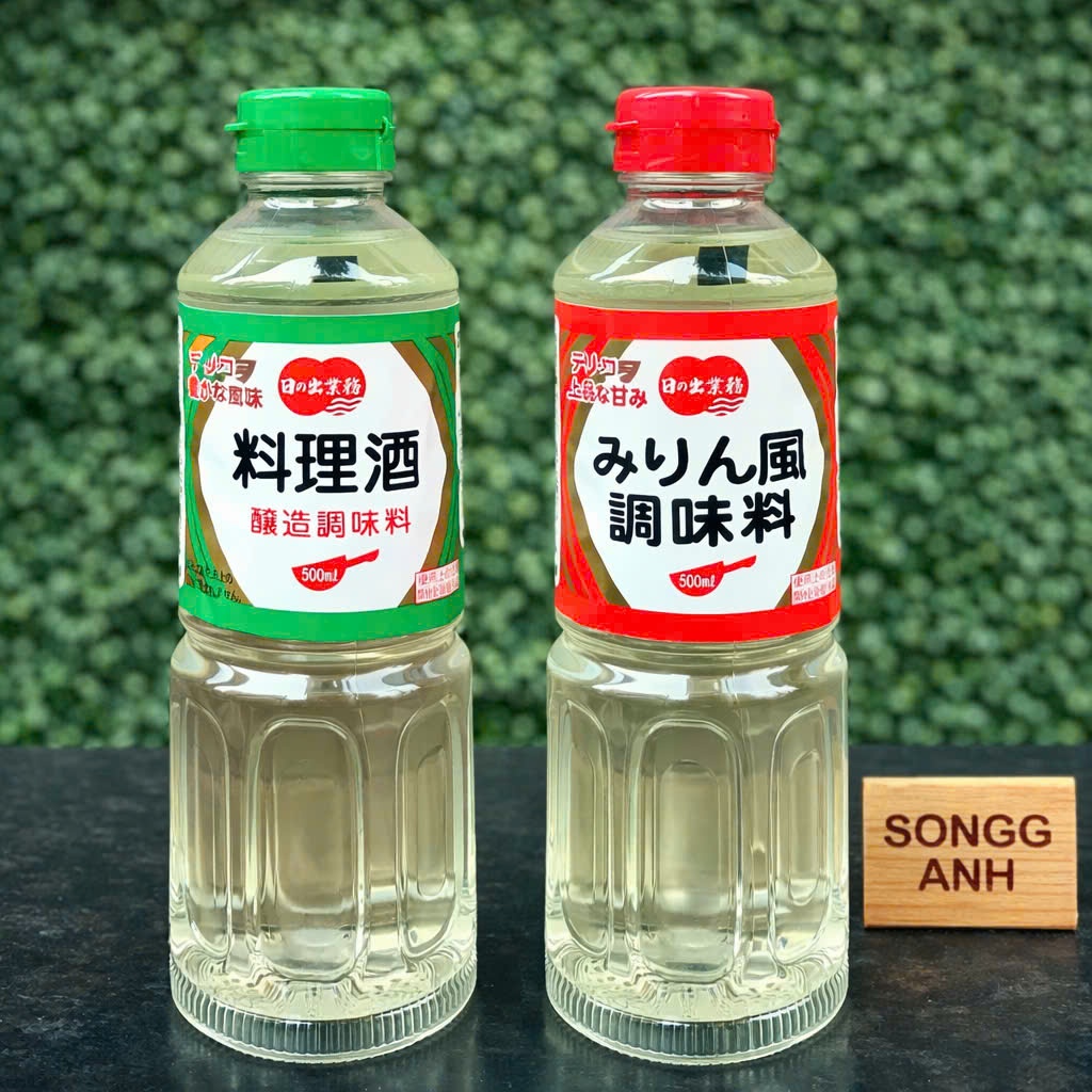 Gia Vị Sake Nấu Ăn Mirin Hinode 500ml Nhật Bản
