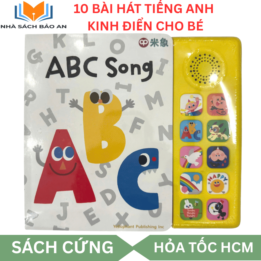 Sách Nhạc Tiếng Anh ABC Song Giúp Bé Cùng Học Qua 10 Bài Hát kinh điển