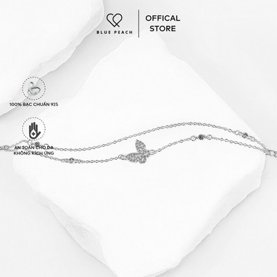 Lắc Tay Bạc 925 Blue Peach LT Butterfly VN V5 LT953