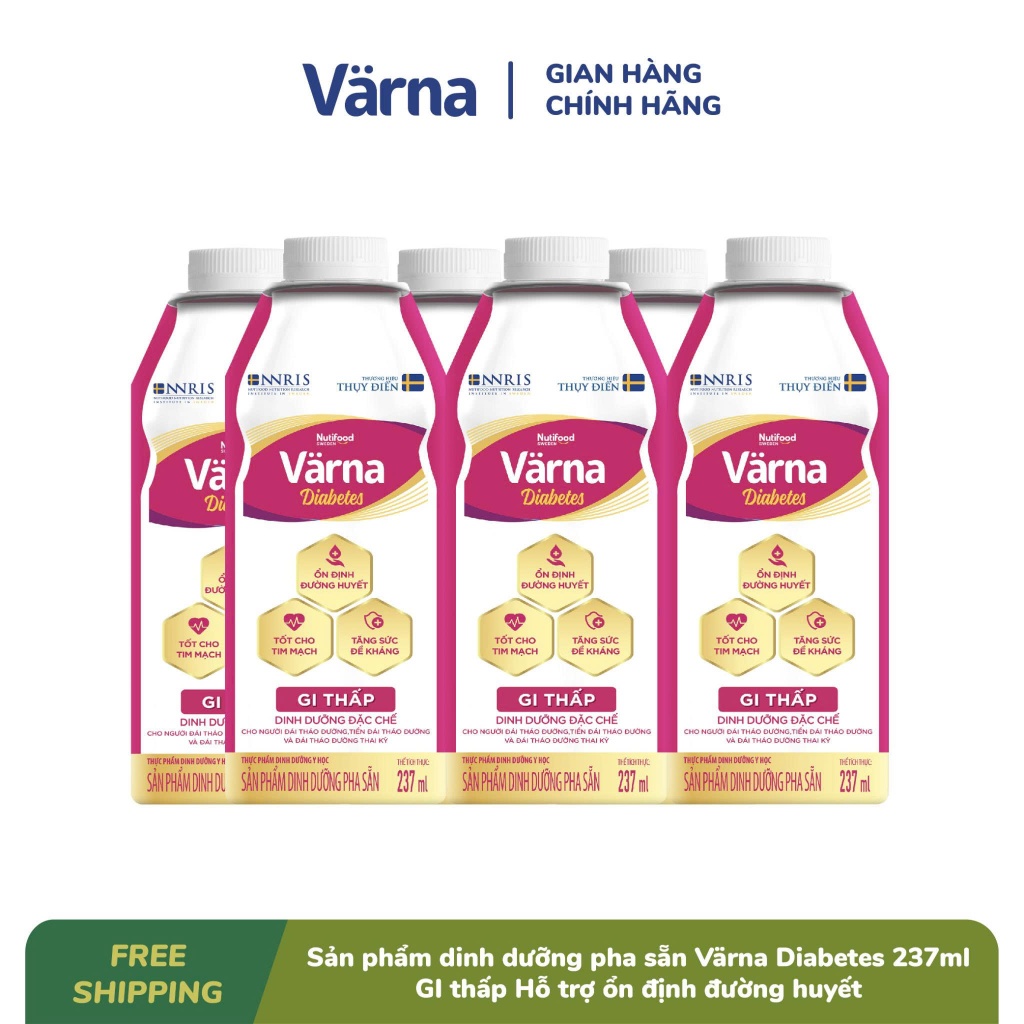 Lốc 6 Hộp Sữa Bột Pha Sẵn NutiFood Varna Diabetes - Varna Colostrum