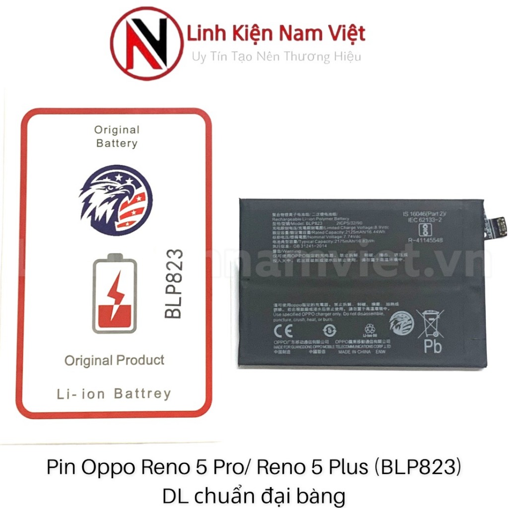 Pin Oppo Reno 5 Pro / Reno 5 Plus Zin đại bàng 4300mAh ( BLP823 )