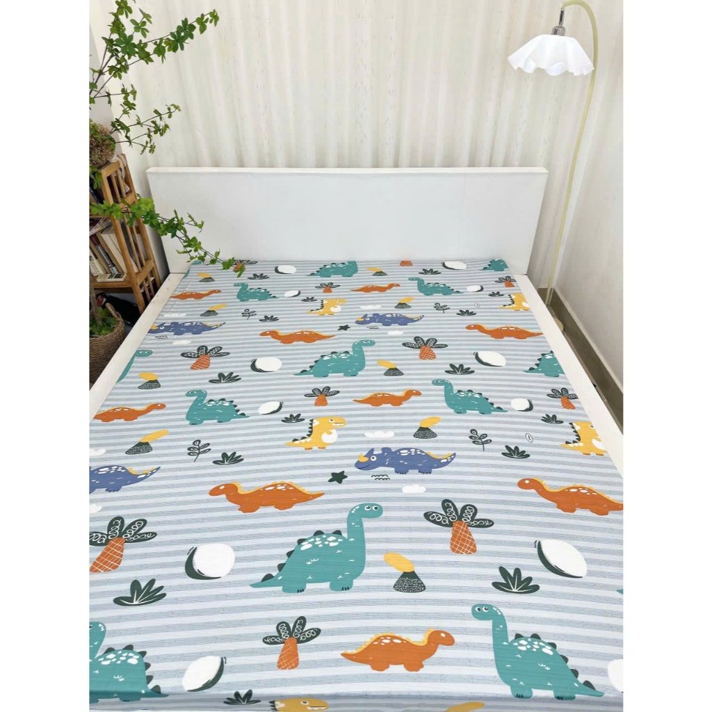 Ga Trải Giường Thun lạnh, Ga Nệm thun Hàn Quốc Drap, áo bọc nệm thun mát lạnh 1M M2 M4 M5 M6 M8 2M 2