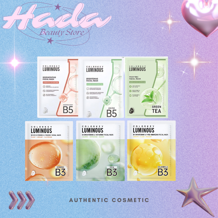 Mặt Nạ Dưỡng Sáng, Tăng Độ Đàn Hồi Luminous Colorkey Facial Mask - Full Hộp (10 Mi