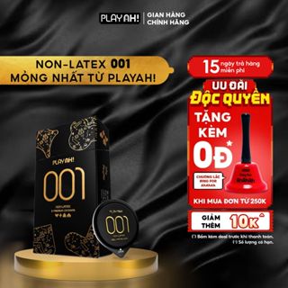 Bao Cao Su PlayAh! Non-Latex Siêu Mỏng 001 - Hộp 3 Cái