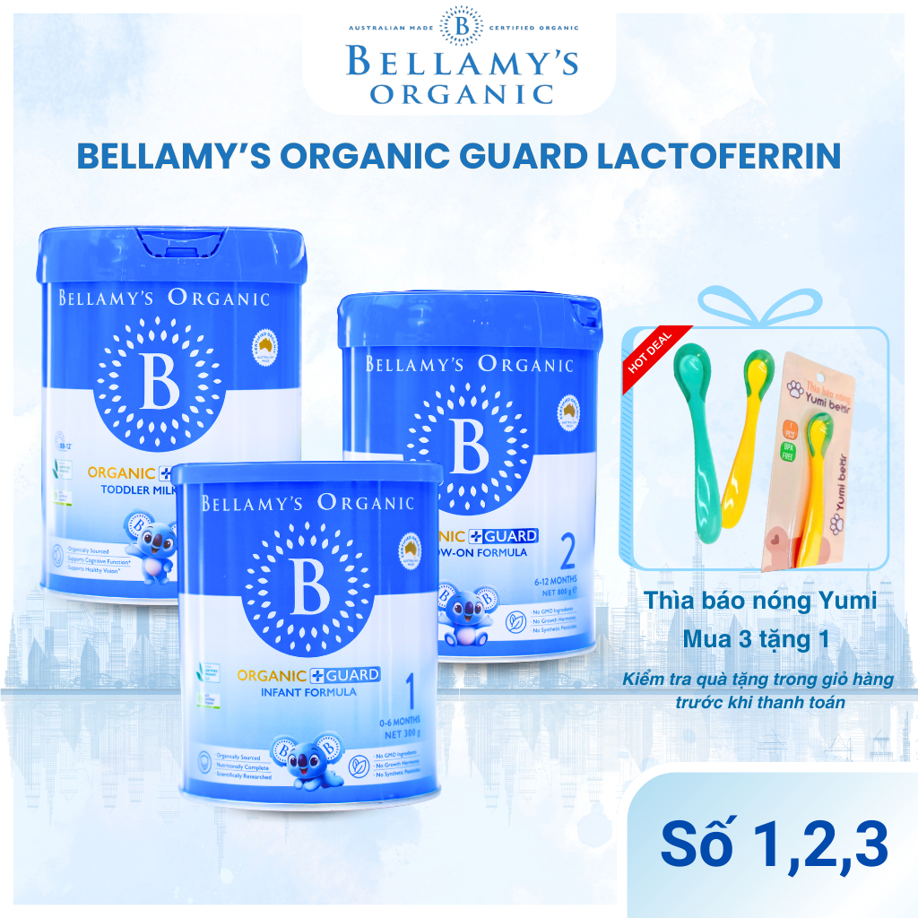 Sữa Bellamy’s Organic Guard Lactoferrin - Hữu Cơ Kép, Tăng Cường Đề Kháng, Miễn Dịch - Bellamy's