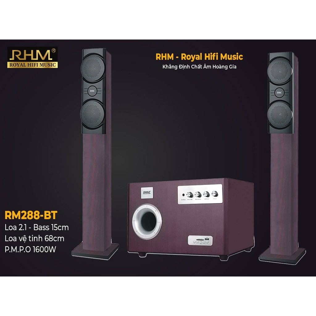 Loa 2.1 RHM 288bt RM-288BT -  chuyên nghiệp, có bluetooth. 02